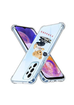 Husa Antisoc personalizata pentru Samsung Galaxy A23, AirBag Forward, Clear