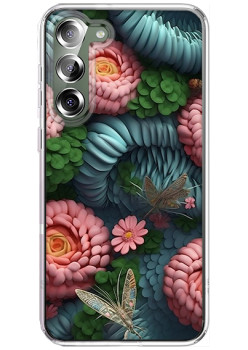 Husa personalizata pentru Samsung Galaxy S24, MagSafe Flower Medley 6