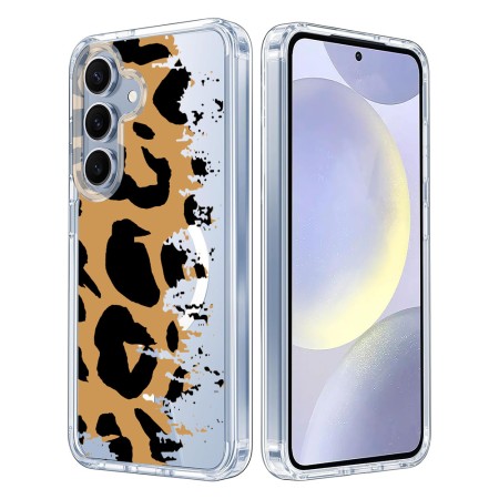 Husa pentru Samsung Galaxy S25, Atasare Magnetica, MagSafe, Pattern Skin 07, Clear