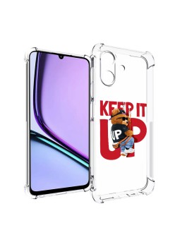 Husa Antisoc pentru Realme Note 60, AirBag PRO, Clear, Keep it Up