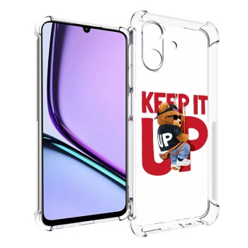 Husa Antisoc pentru Realme Note 60, AirBag PRO, Clear, Keep it Up