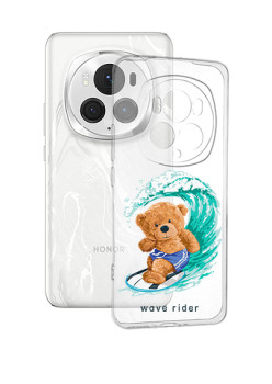 Husa pentru Honor Magic 6 Pro, Tech Wave Rider, Transparenta