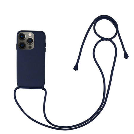 Husa compatibila cu Apple Iphone 12 Pro Max, Strap, Cu Snur prindere gat regrabil, Camera Protect, Antishock, Blue