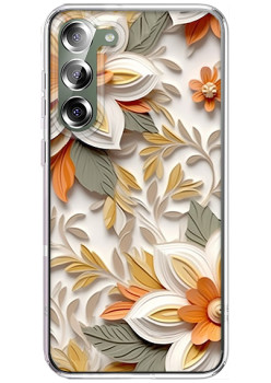 Husa personalizata pentru Samsung Galaxy S24, MagSafe Flower Medley 3