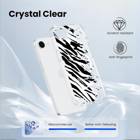 Husa pentru iPhone 16e, Atasare Magnetica, MagSafe, Pattern Skin 16, Clear