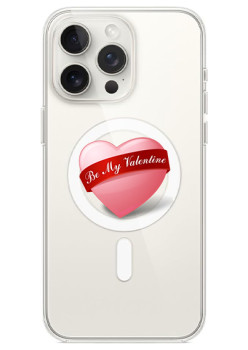 Husa personalizata Apple iPhone 14 Pro, MagSafe, Be My Valentine