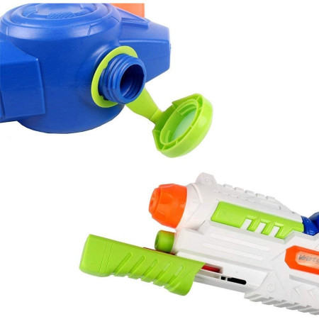 Pistol cu Apa pentru Copii 6 ani+, Rezervor 1000 ml pentru Piscina/Plaja, Multicolor