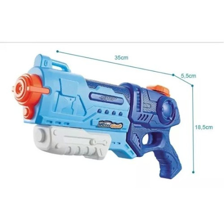 Set 4x Pistol cu Apa pentru Copii 6 ani+, Rezervor 1x 900 ml si 3x 300ml, Multicolor