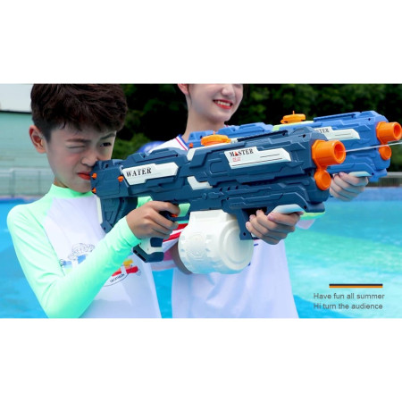 Pistol cu Apa pentru Copii 14 ani+, Rezervor 600 ml, cu baterie 1500 mah, Multiculor