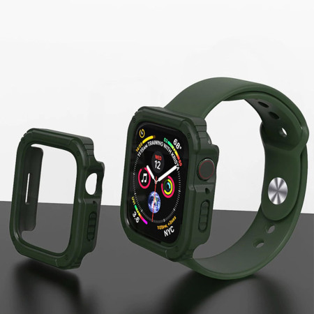 Husa Full Body, compatibila Apple Watch 4 / 5/ 6/ SE / SE 2 40mm, Armor HTPMAG, Verde