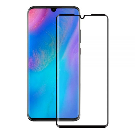 Folie de Sticla Huawei P30 - Acoperire completa ecran, Margini negre