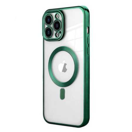Husa de Protectie, Compatibila cu Apple iPhone 14 Pro, HTPMAG MagSafe, Verde