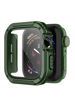 Husa Full Body, compatibila Apple Watch 7 45mm, Armor HTPMAG, Verde