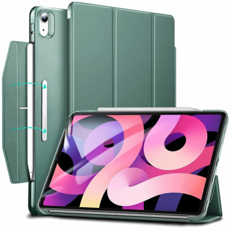 Husa de protectie compatibila cu iPad Air 4 2020 / Air 5 2022, FoldPro, HTPMAG, Verde