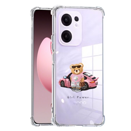 Husa Antisoc pentru Oppo Reno13 F, AirBag PRO, Transparent, Girl Power