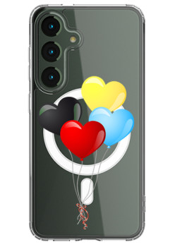 Husa personalizata Samsung Galaxy S24, MagSafe Atasare Magnetica, Balloons Of Love