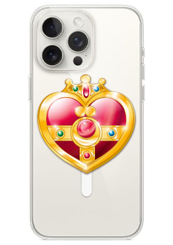 Husa personalizata Apple iPhone 14 Pro, MagSafe, Princess Heart