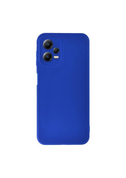 Husa Soft Silicon compatibila cu Xiaomi Redmi Note 12 Pro 5G, Matte Efect, Camera Ultra Safe, Albastru