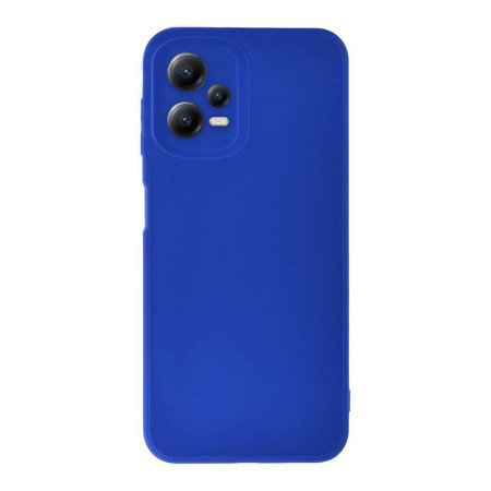 Husa Soft Silicon compatibila cu Xiaomi Redmi Note 12 Pro 5G, Matte Efect, Camera Ultra Safe, Albastru