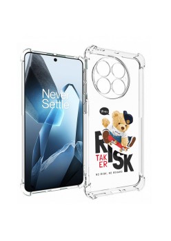 Husa Antisoc pentru OnePlus 13, AirBag PRO, Clear, Risk Taker