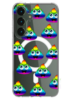 Husa personalizata pentru Samsung Galaxy S23, MagSafe Atasare Magnetica, Rainbow Poop