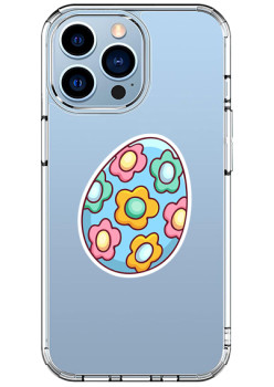 Husa personalizata Apple iPhone 15 Pro Max, Egg Flower