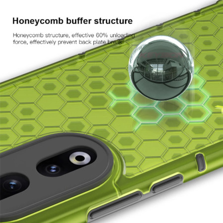 Husa antisoc compatibila Honor 90, Honeycomb AirBag, Verde