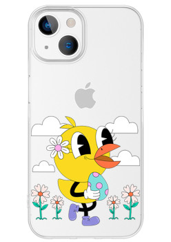 Husa personalizata Apple iPhone 15 Plus, Happy Duck 