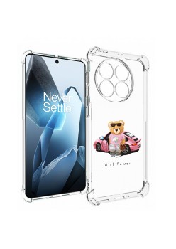 Husa Antisoc pentru OnePlus 13, AirBag PRO, Transparent, Girl Power