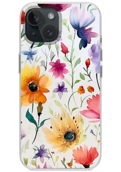 Husa personalizata pentru Apple iPhone 15, MagSafe Atasare Magnetica, Antisoc, Model Floral 1