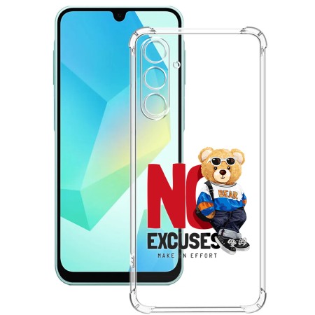 Husa Antisoc pentru Samsung Galaxy A26, AirBag PRO, Clear, No Excuses