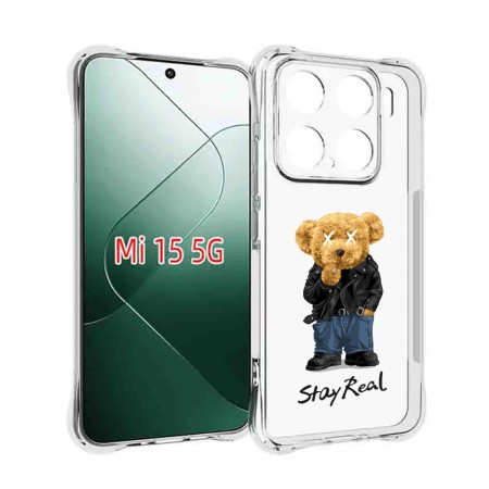 Husa Antisoc pentru Xiaomi 15, AirBag PRO, Clear, Stay Real