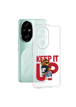 Husa Transparenta TPU pentru Honor 200 Pro, Keep It Up, Ultra-Slim, Protectie Completa