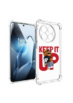 Husa Antisoc pentru OnePlus 13, AirBag PRO, Clear, Keep it Up