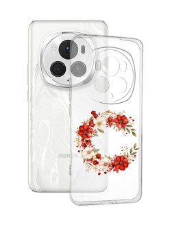 Husa pentru Magic 6 Pro, Tech Flower Ring 1, Transparenta