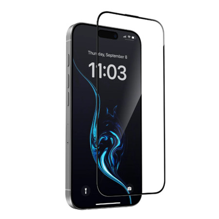 Folie de Sticla pentru iPhone 16 Pro Max - 3D Protectie Profesionala, Negru