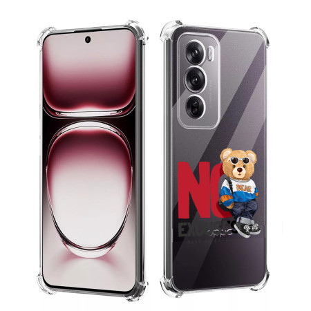 Husa Antisoc pentru Oppo Reno12 Pro, AirBag PRO, Clear, No Excuses