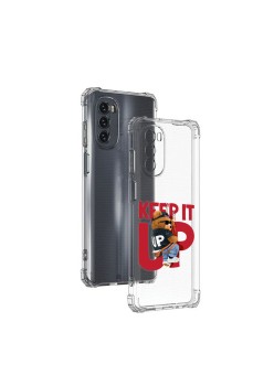 Husa Antisoc pentru Motorola Moto G62, AirBag PRO, Clear, Keep it Up