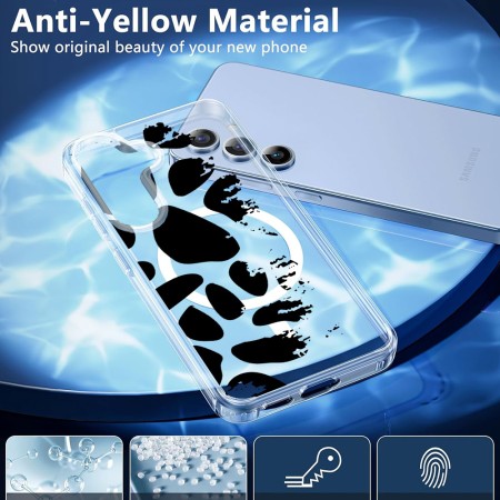 Husa pentru Samsung Galaxy S25, Atasare Magnetica, MagSafe, Pattern Skin 08, Clear