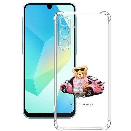 Husa Antisoc pentru Samsung Galaxy A26, AirBag PRO, Transparent, Girl Power