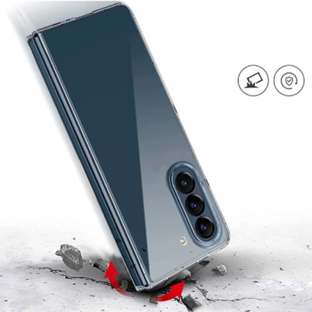 Husa Silicon Samsung Galaxy Fold 5, Pastreaza Originalitatea, Transparent 