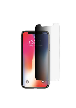 Folie telefon Privacy de sticla compatibila iPhone X / XS / 11 Pro, 2.5D, Protectie Profesionala, Case Friendly, Negru