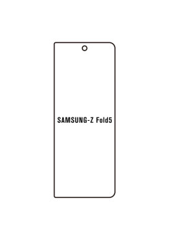 Folie Silicon compatibila Samsung Galaxy Z Fold 5, Flexibila, Regenerabila, Auto Repair, Full Glue, Hydrogel 2.5D, Transparenta