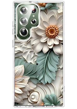 Husa personalizata pentru Samsung Galaxy S23 Ultra, MagSafe Atasare Magnetica, 3D Flower Medley 4