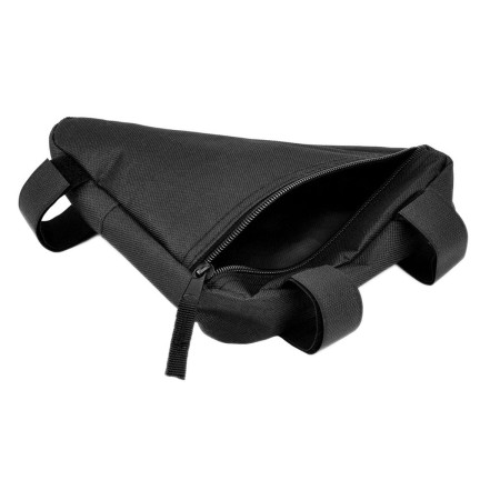 Geanta triunghiulara pentru cadru bicicleta, 25 x 19 x 18 cm, culoare neagra