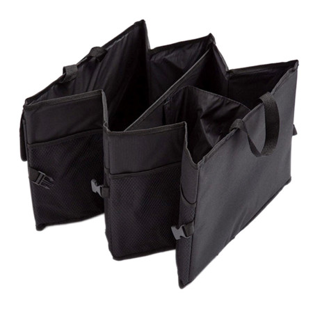 Organizator portbagaj auto cu 9 buzunare, 55 x 38 x 26cm, culoare neagra