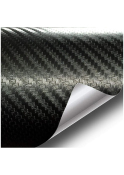 Folie colantare auto Carbon 3D Negru, 3m x 1,27m