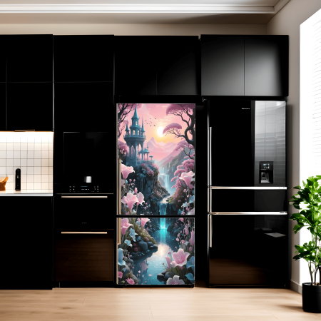 Folie imprimata color pentru decor Frigider, dimensiune 200 x 90cm, model: AVX-FR13