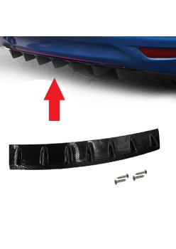 Ornament Tuning Spoiler cu 7 aripioare, lungime 85 cm, culoare Negru