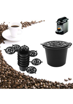 Set 5 capsule reutilizabile pentru Aparatele de Cafea Nespresso (Espressoare Nespresso)